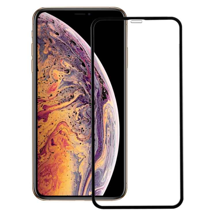 For iPhone X & XS 50pcs Full Screen Carbon Fiber Soft Edges Tempered Glass Film