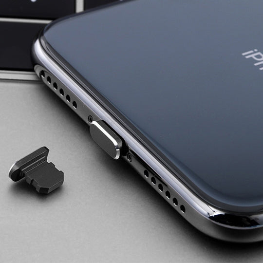 2pcs Universal 8 Pin Charging Port Metal Anti-Dust Plug for iPhone