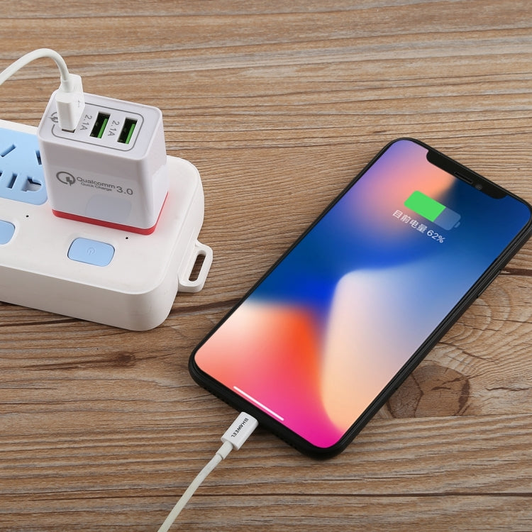 AR-QC-03 2.1A 3 USB Ports Quick Charger Travel Charger, US Plug