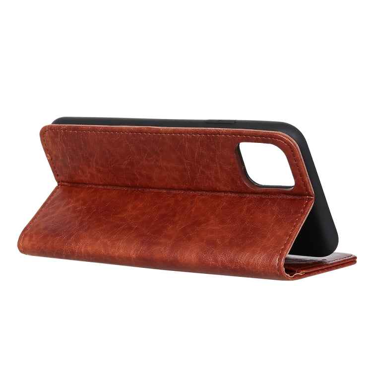 For iPhone 11 Magnetic Crazy Horse Texture Horizontal Flip Leather Case, with Holder & Card Slots & Wallet