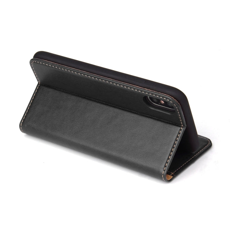 For iPhone X / XS Dermis Texture PU Horizontal Flip Leather Case with Holder & Card Slots & Wallet, For iPhone X / XS
