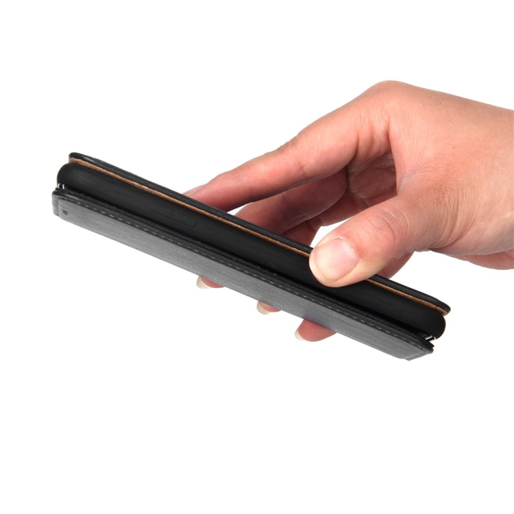 For iPhone X / XS Dermis Texture PU Horizontal Flip Leather Case with Holder & Card Slots & Wallet, For iPhone X / XS
