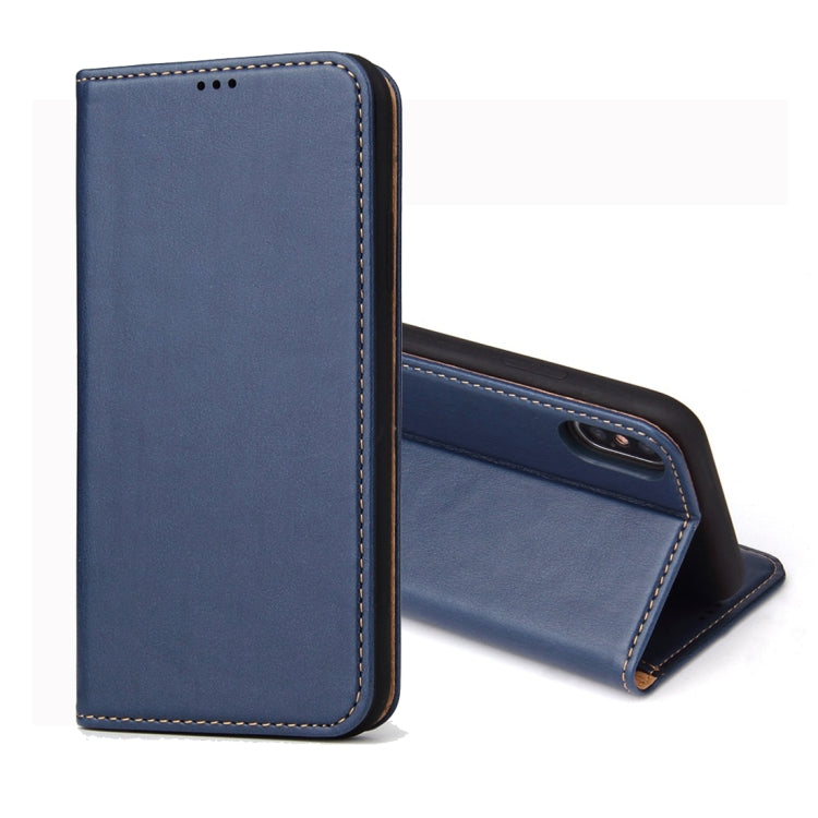 For iPhone X / XS Dermis Texture PU Horizontal Flip Leather Case with Holder & Card Slots & Wallet, For iPhone X / XS