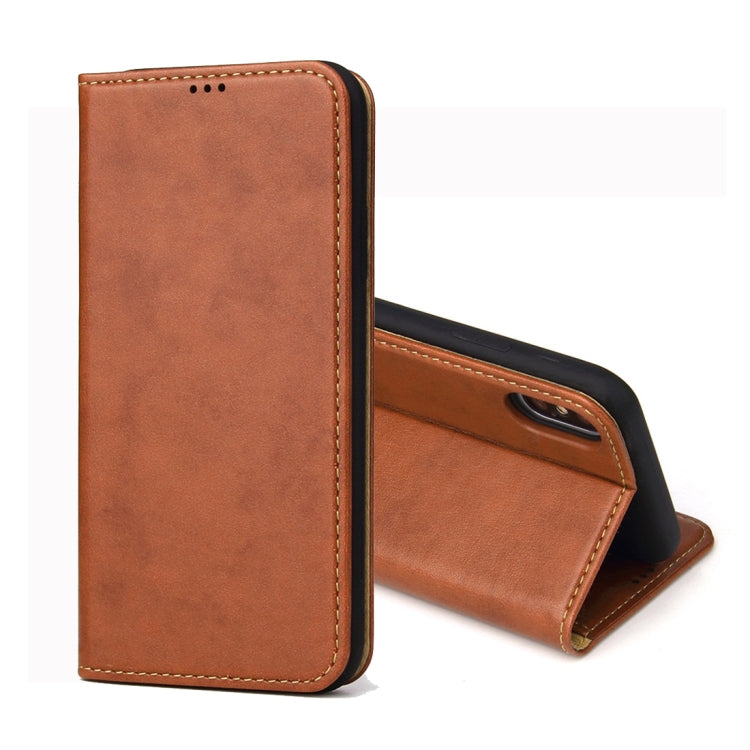 For iPhone X / XS Dermis Texture PU Horizontal Flip Leather Case with Holder & Card Slots & Wallet, For iPhone X / XS