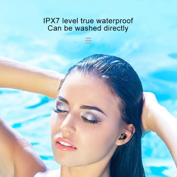 F9-5C Three-screen Digital Display Noise Reduction Bluetooth Earphone with Hand Strap, F9-5C Three Digital Display Black, F9-5C Three Digital Display White