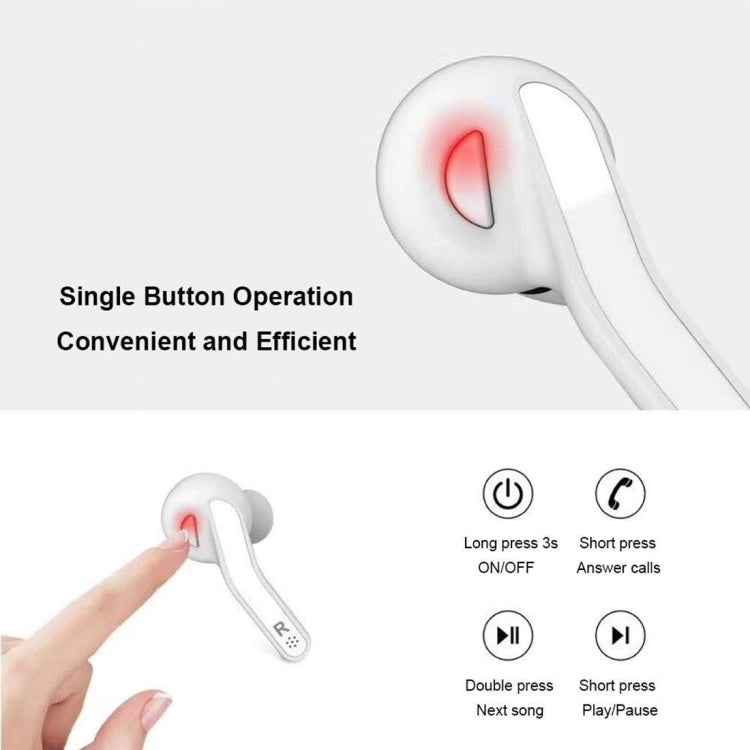 T-88 TWS Bluetooth V5.0 Wireless Stereo Earphones with Magnetic Charging Box