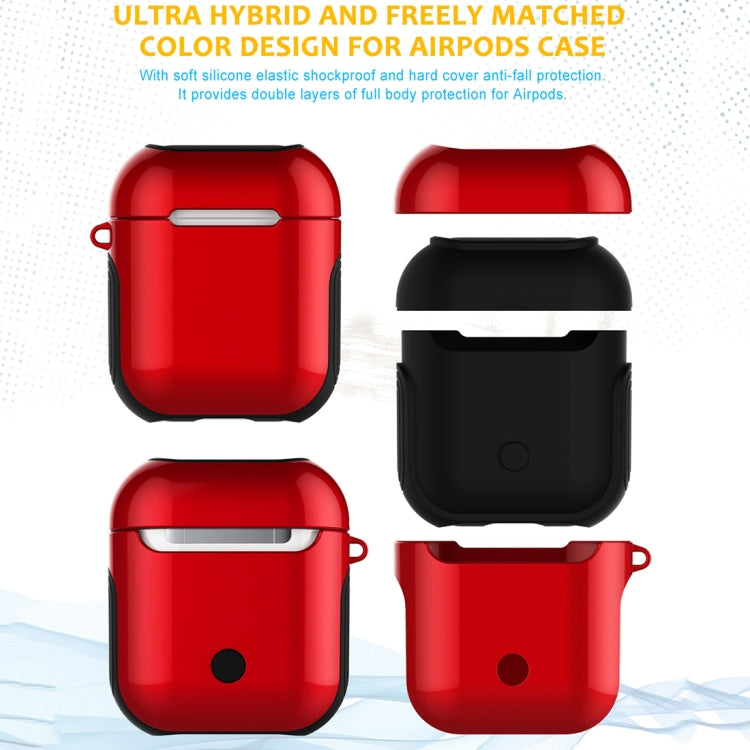 Varnished PC Bluetooth Earphones Case Anti-lost Storage Bag for Apple AirPods 1/2