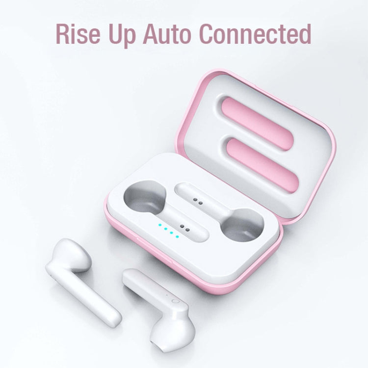 X26 TWS  Bluetooth 5.0 Wireless Touch Bluetooth Earphone with Magnetic Attraction Charging Box, Support Voice Assistant & Call, White, Pink, Blue