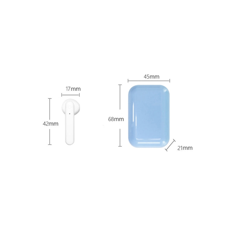 X26 TWS  Bluetooth 5.0 Wireless Touch Bluetooth Earphone with Magnetic Attraction Charging Box, Support Voice Assistant & Call, White, Pink, Blue