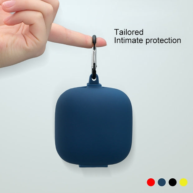 Solid Color Silicone Wireless Bluetooth Earphone Protective Case for Beats Powerbeats Pro, Gray Blue, Grass Green, Grey, Light Purple, Mint Green, Purple, Red, Wine Red, Black, Yellow, Dark Blue