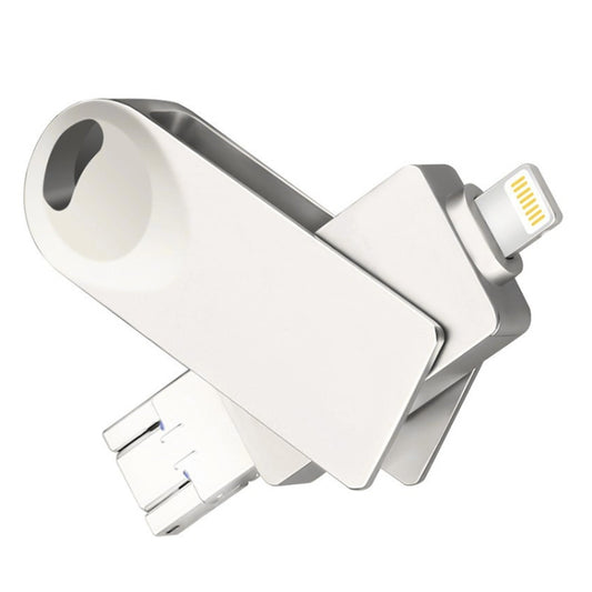 S29 3 in 1 32GB Micro USB + USB + 8 Pin Interface Metal Twister Flash Disk