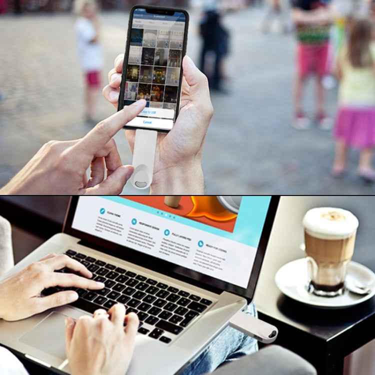S29 3 in 1 128GB Micro USB + USB + 8 Pin Interface Metal Twister Flash Disk