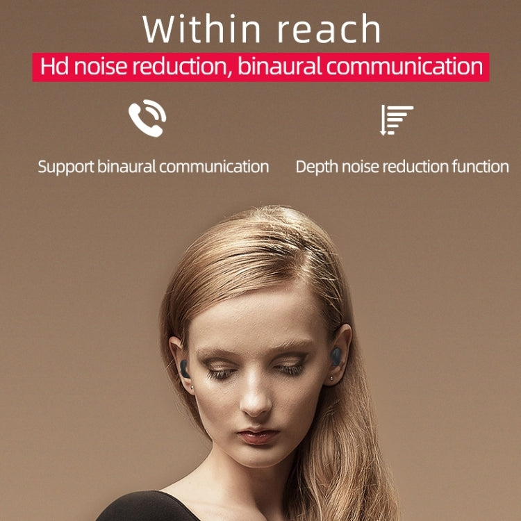 A6S IPX4 Waterproof Bluetooth 5.0 Wireless Bluetooth Earphone with Charging Box, Support for HD Calls & Siri & IOS Power Display