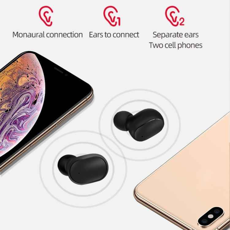 A6S IPX4 Waterproof Bluetooth 5.0 Wireless Bluetooth Earphone with Charging Box, Support for HD Calls & Siri & IOS Power Display