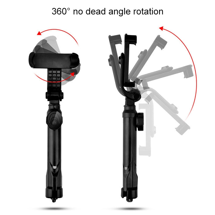 XT10 Multi-function Mobile Live Broadcast Bluetooth Self-timer Pole Tripod