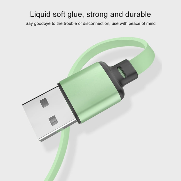 Câble de chargement rétractable 3 en 1 USB vers USB-C / Type-C + 8 broches + Micro USB 3,5 A en silicone liquide