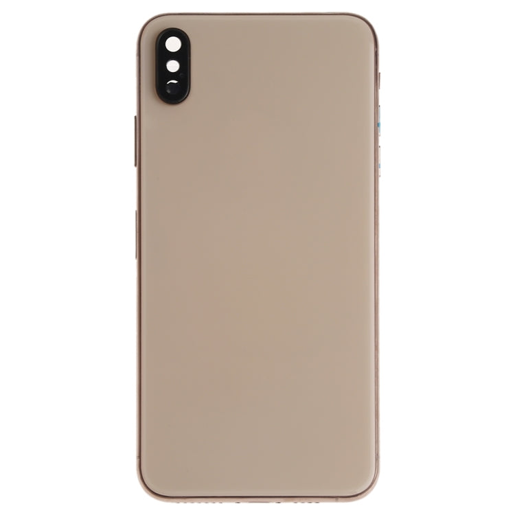 Battery Back Cover Assembly (with Side Keys & Speaker Ringer Buzzer & Motor & Camera Lens & Card Tray & Power Button + Volume Button + Charging Port + Signal Flex Cable & Wireless Charging Module) for iPhone XS, For iPhone XS (Full Assembly)�����������...
