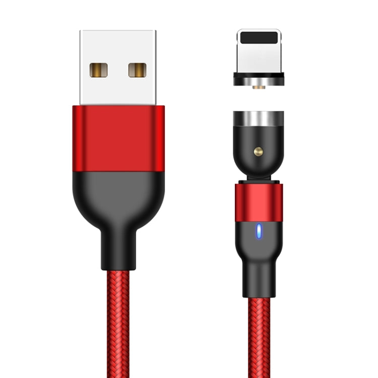 2m 2A Output USB to 8 Pin Nylon Braided Rotate Magnetic Charging Cable