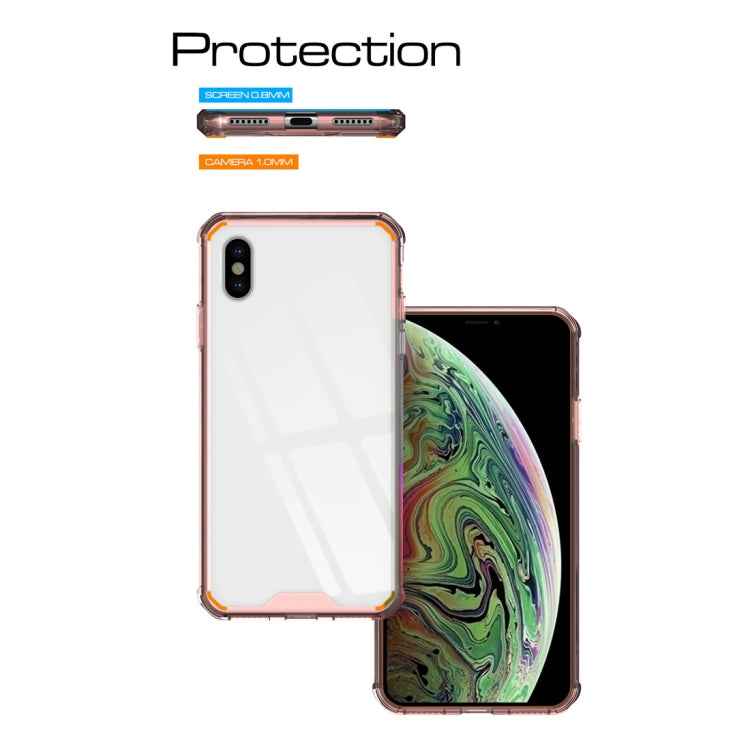 For iPhone XS Max Acrylic + TPU Shockproof Transparent Armor Case