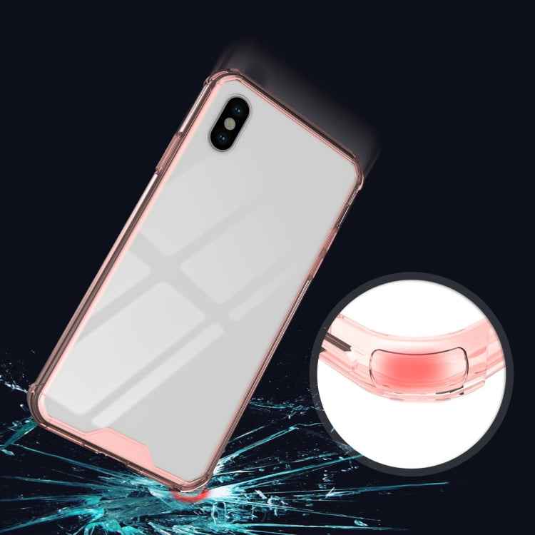 For iPhone XS Max Acrylic + TPU Shockproof Transparent Armor Case