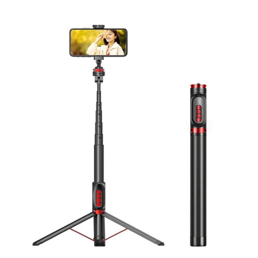 Aluminum Alloy Mobile Phone Bluetooth Selfie Stick Live Floor Tripod Bracket, Height: 1.8m, Height: 1.8m