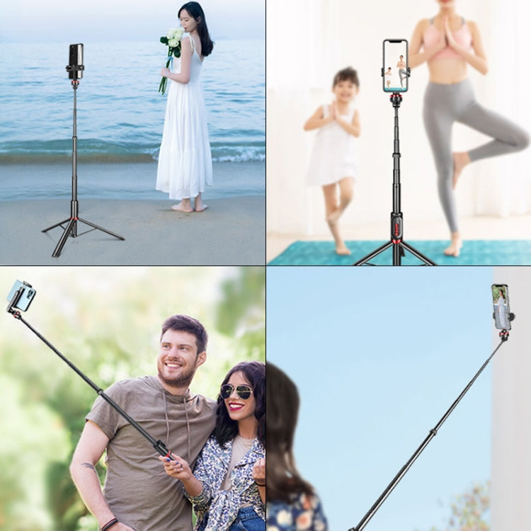 Aluminum Alloy Mobile Phone Bluetooth Selfie Stick Live Floor Tripod Bracket, Height: 1.8m, Height: 1.8m