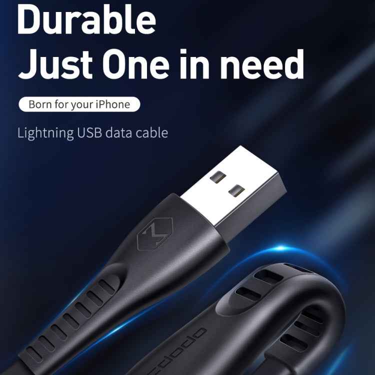 Mcdodo CA-6361 Flying Fish Series 8 Pin to USB LED Cable, Length: 1.2m
