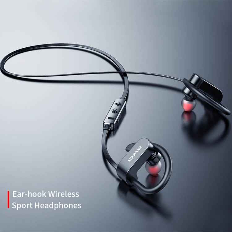 awei WT50 IPX4 Waterproof Ear-mounted Wireless Bluetooth Earphone with Microphone