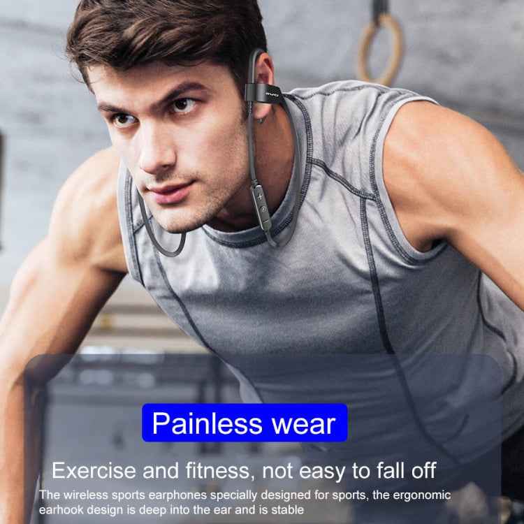 awei WT50 IPX4 Waterproof Ear-mounted Wireless Bluetooth Earphone with Microphone