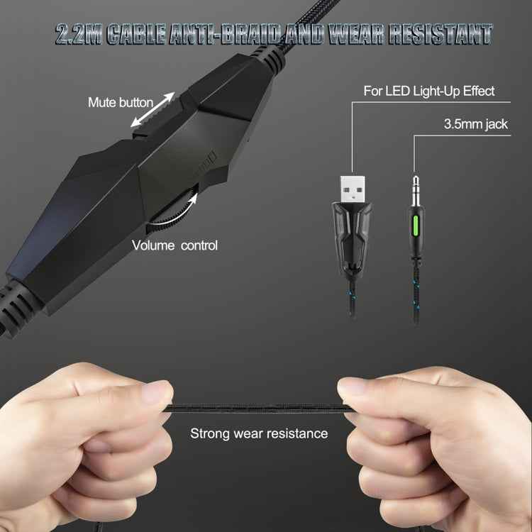 ONIKUMA K19 Single Plug Light Adjustable Gaming Headphone with Microphone