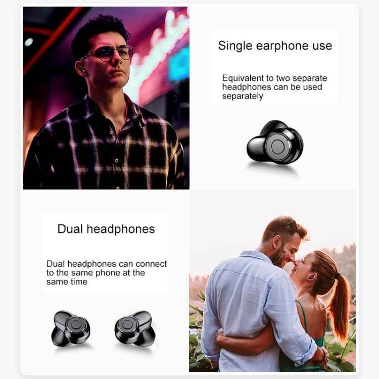 A6 TWS Bluetooth 5.0 Touch Wireless Bluetooth Earphone with Charging Box & LED Smart Digital Display, Support Voice Assistant & Memory Connection & HD Call