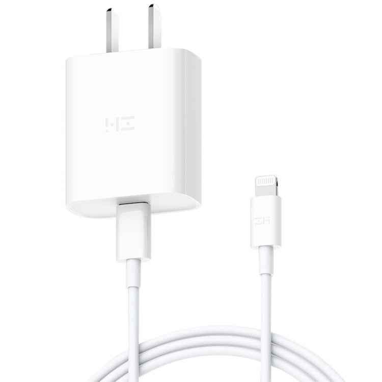 Original Xiaomi Youpin ZMI 20W Quick Charger Power Adapter with Type-C / USB-C to 8 Pin Charging Cable, US Plug
