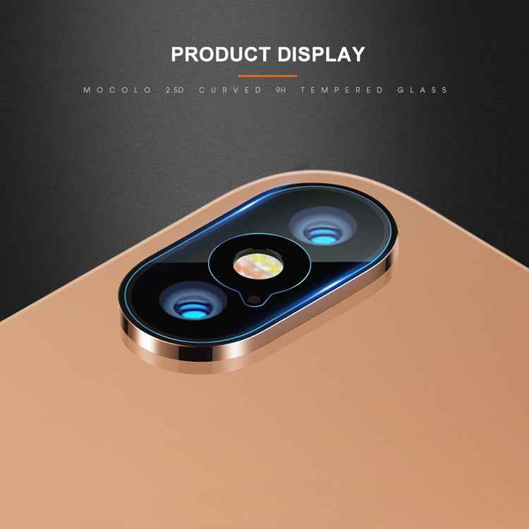 For iPhone XS / X mocolo 0.15mm 9H 2.5D Round Edge Rear Camera Lens Tempered Glass Film