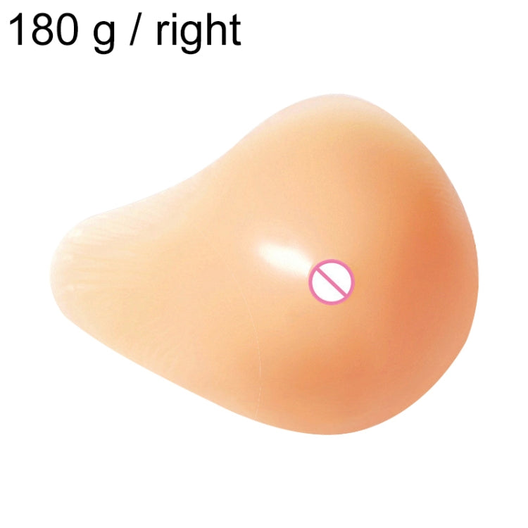 AS1 Spiral Shape Postoperative Rehabilitation Fake Breasts Silicone Breast Pad Nipple Cover 180g/Right