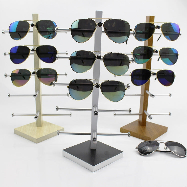 Grain Wood Glasses Display Frame Sunglasses Rack Display Stand