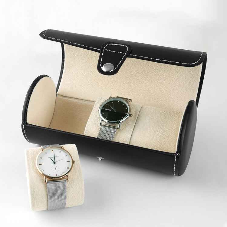 Portable Travel Watch Cylinder Protective Box Storage Bag