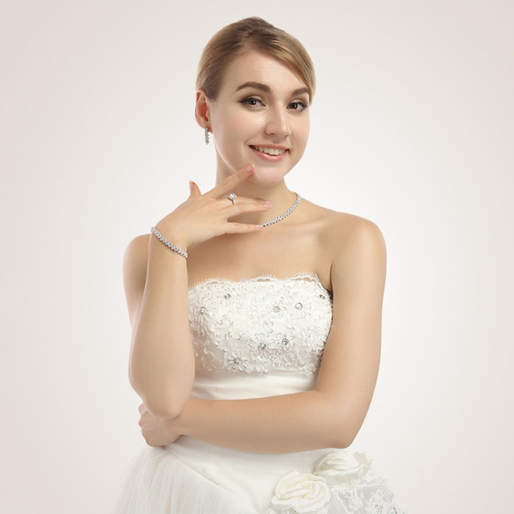 19cm Fashion Zircon Encrusted Roman Bracelets Platinum-plated Bracelet Jewelry