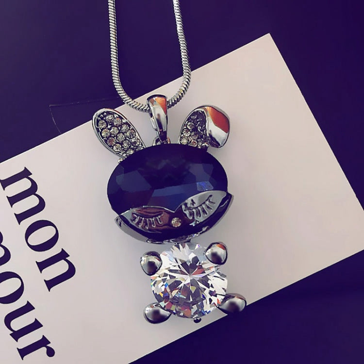 Autumn and Winter Fashion Simple Female Necklaces Gun-black Color Easy-matching Sweater Necklace