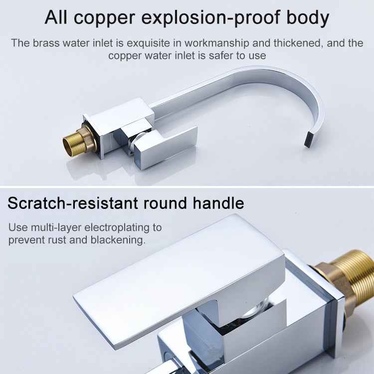 Rotatable Faucet Sinks Cold And Hot Water Tap, CN Plug
