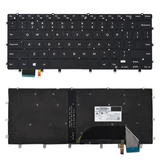 US Keyboard with Backlight for Dell xps 15 9550 9560, For Dell XPS 15 (US) - BSPART