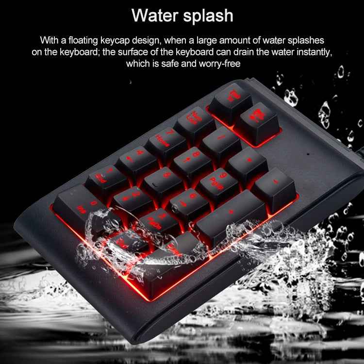 MC Saite 529 19 Keys Wired Three-color Backlight Numeric Keyboard