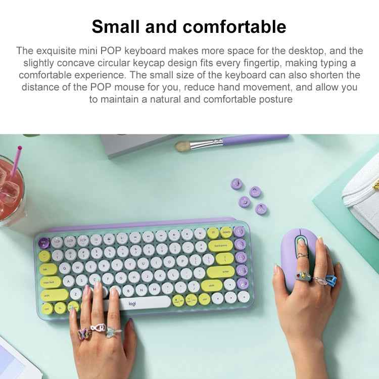 Logitech POP KEYS Round Button Bluetooth Mechanical Keyboard
