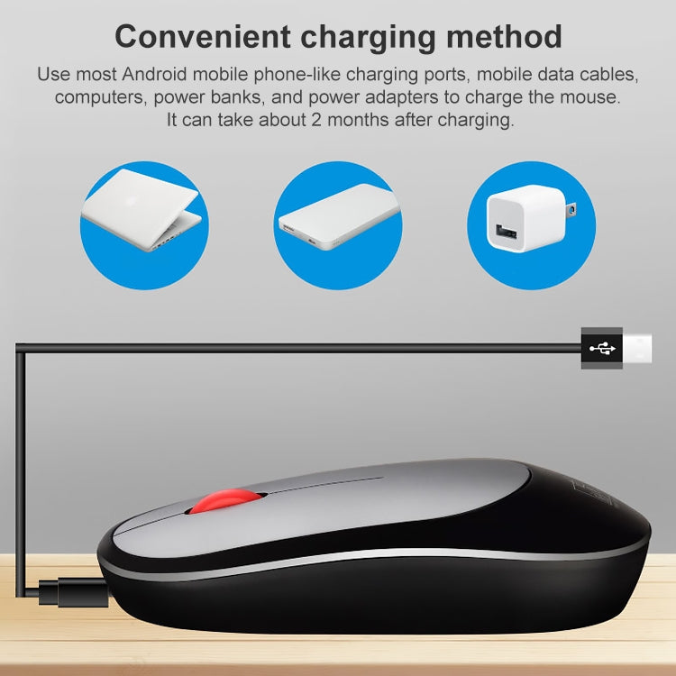 ZGB 360 2.4G Computer Laptop Wireless Chargeable Mini Mouse 1000dpi