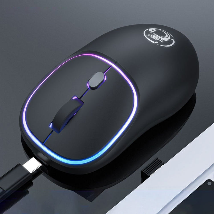 iMICE W-618 Rechargeable 4 Buttons 1600 DPI 2.4GHz Bluetooth Silent Wireless Mouse for Computer PC Laptop