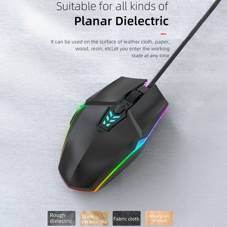 S700 Colorful Light USB Wired Office Gaming Mouse