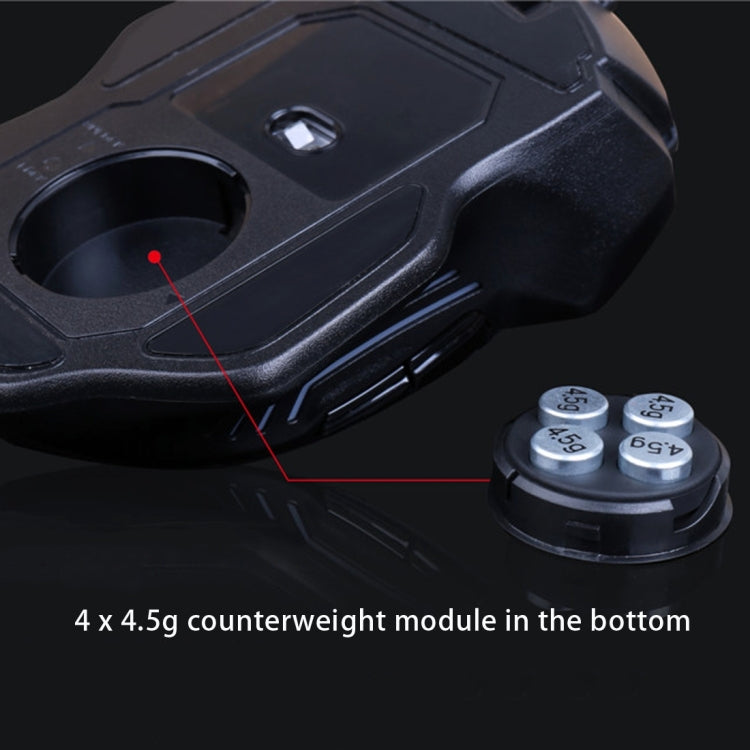 Aula Series Ghost Shark II Colourful Light 7D Optical Competitive USB Wired Game Mouse, Maximum Resolution of 4000 DPI