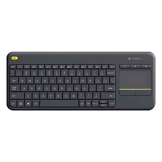 Logitech K400 Plus 2.4GHz Wireless Touch Control Keyboard, Wireless Range: 10m