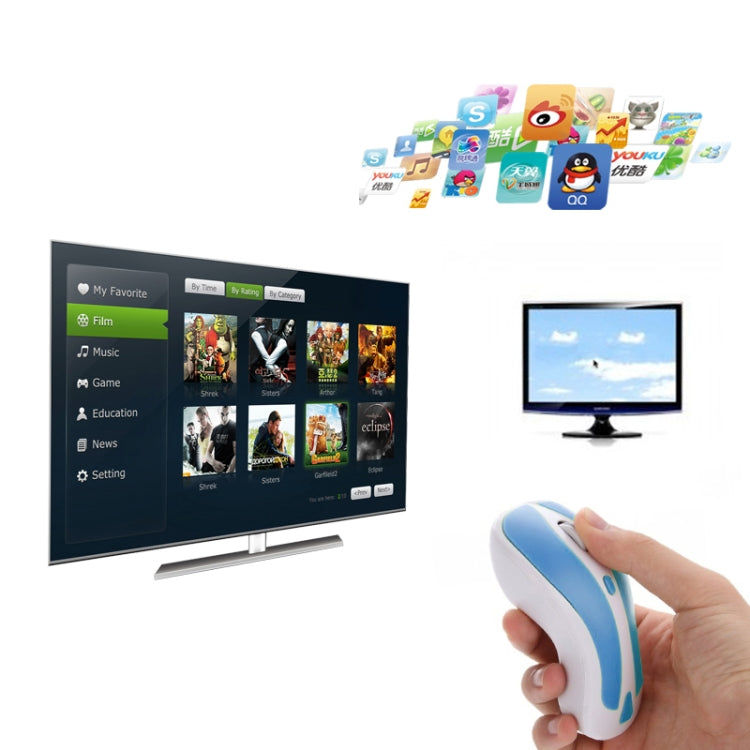 PR-01 6D Gyroscope Fly Air Mouse 2.4G USB Receiver 1600 DPI Wireless Optical Mouse for Computer PC Android Smart TV Box