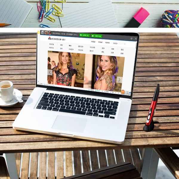 PR-03 2.4G USB Receiver Adjustable 1600 DPI Wireless Optical Pen Mouse for Computer PC Laptop Drawing Teaching