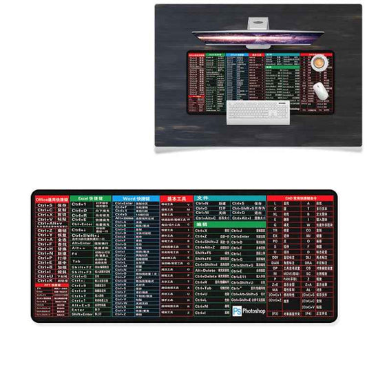 YINDIAO Large Rubber Mouse Pad Anti-skid Gaming Office Desk Pad Keyboard Mat, Size: 800x300mm (Universe)